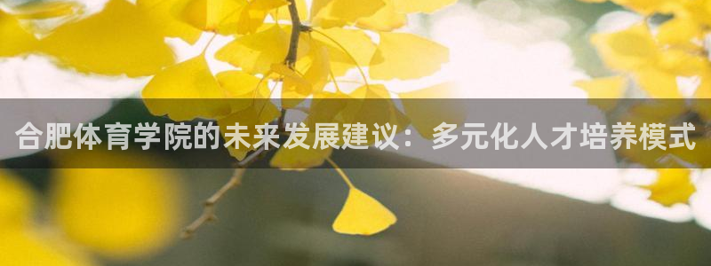 3377体育官网下载招商电话：合肥体育学院的未来发展